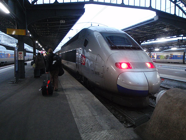 leaving Paris by train